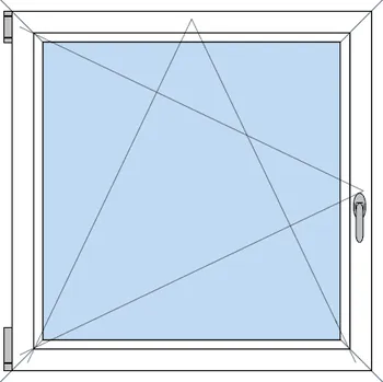 Okno OknaDvereNaMiru.cz Plastové okno otevíravé a sklopné 45 x 40 cm