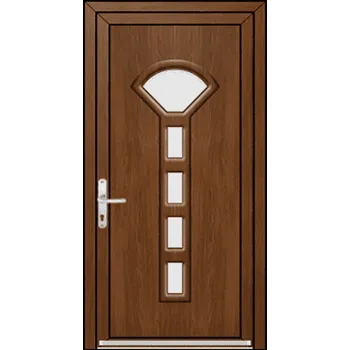 Vchodové dveře OknaDvereNaMiru.cz Vchodové plastové dveře 3D Dora 1 – standardní termín výroby 95 x 185 cm