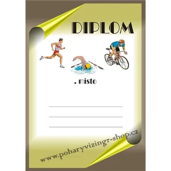 Triatlon diplom A4 č.3