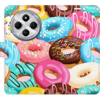 Pouzdro na mobilní telefon Flipové pouzdro iSaprio - Donuts Pattern 02 - Xiaomi Redmi 14C / Poco C75