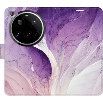 Pouzdro na mobilní telefon Flipové pouzdro iSaprio - Purple Paint - Xiaomi 15 Ultra