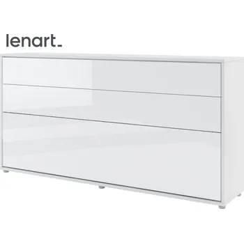 Postel Casarredo Výklopná široká postel 90 REBECCA bílá lesk/bílá mat