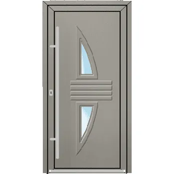 Vchodové dveře OknaDvereNaMiru.cz Vchodové plastové dveře 3D Greta – standardní termín výroby 90 x 195 cm