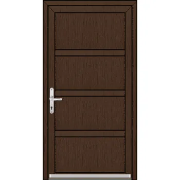 Vchodové dveře OknaDvereNaMiru.cz Vchodové plastové dveře SLOUPKOVÉ Zora 5 – standardní termín výroby 60 x 150 cm