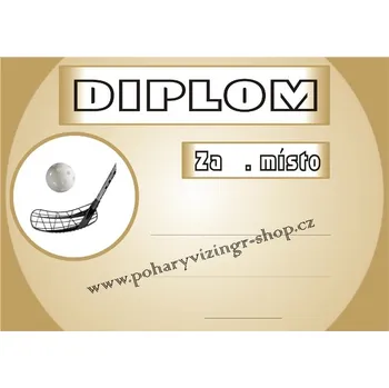 Florbal diplom A4 č.3