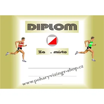 Orientační běh diplom A4 č.1
