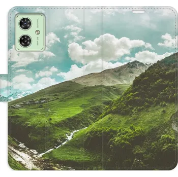 Pouzdro na mobilní telefon Flipové pouzdro iSaprio - Mountain Valley - Motorola Moto G54 5G / G54 5G Power Edition