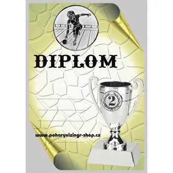 VIZINGR Bowling žena diplom A4 č.32