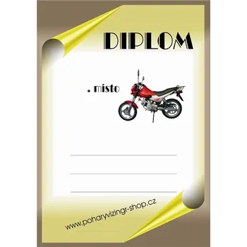 VIZINGR Motorky diplom A4 č.82