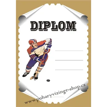 VIZINGR Hokej diplom A4 č.38