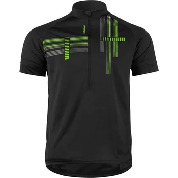 cyklistický dres Etape Freetime černý/zelený