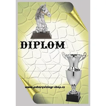 Kůň diplom A4 č.18