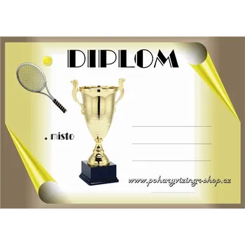 VIZINGR Tenis diplom A4 č.79