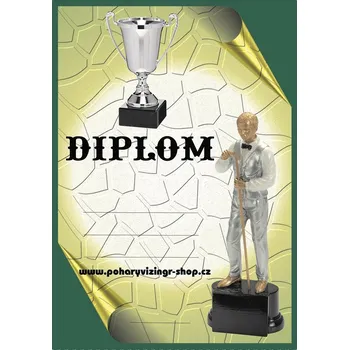 Kulečník diplom A4 č.28
