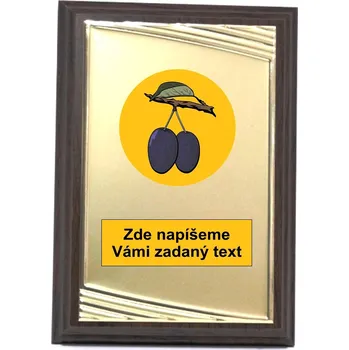 Švestky plaketa H122-G231.01-L104