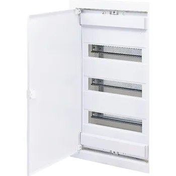 Rozvaděč ETI Rozvodnice zapuštěná montáž do sádrokartonu ECG42H - Bílé kovové dvířka