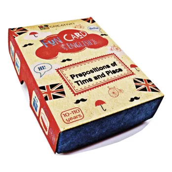 Cizí jazyk Fun Card English: Prepositions of Time and Place