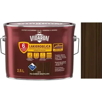 Lak na dřevo Vidaron silnovrstvá lazura super vydatná S11 Palisandr brazilský 2,5L