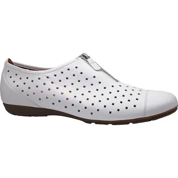 Dámské polobotky Letní vycházková obuv, Gabor, bílá: Bílá Hladká kůže 28,7 43 G - standardní šíře (17827-17829)