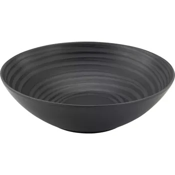 Talíř Miska Lava Stone 24 cm, černá