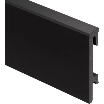 Podlahová lišta SALAG Soklová lišta BRAVO Antracit 80 mm 2,4 m