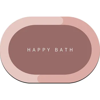 Koupelnová předložka Bezdoteku Křemelinová předložka do koupelny HB červená 60x40