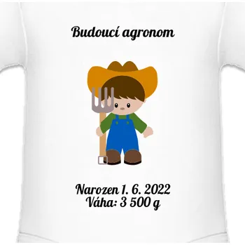 Kojenecký body Dětské body Pro nejmenší | Dětské body Budoucí agronom