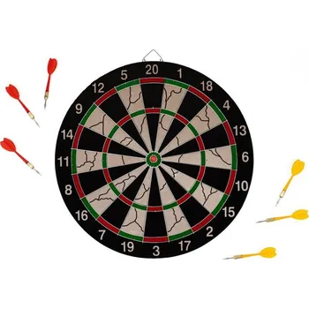 Terč na šipky Acra terč na šipky 17, 40cm, kovový rám, 6 šipek