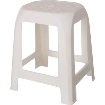 Stolička Plastová stolička DESIGN bílá, 41 x 35 x 46 cm