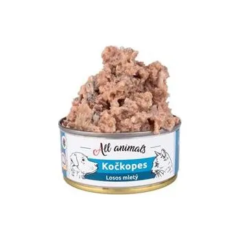 Krmivo pro psa ALL ANIMALS Kočkopes konz. Losos mletý 90g
