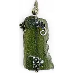 KVETA, přívěsek - vltavín, stříbro 925/1000