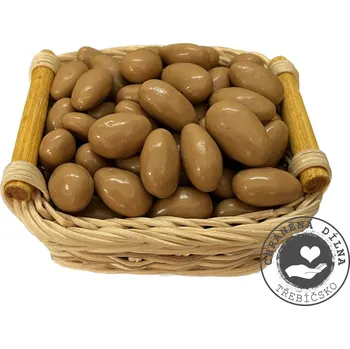 CHD Třebíčsko Mandle v bílé čokoládě s karamelem 500g