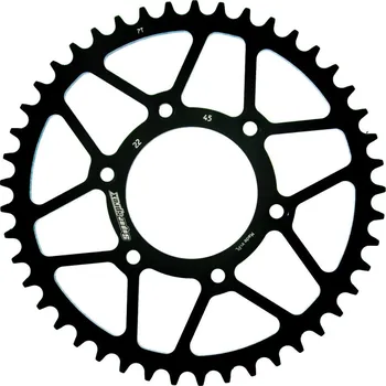 Řetězová sada pro motocykl Řetězová rozeta SUPERSPROX RFE-22:45-BLK černý 45 zubů, 520