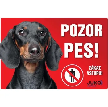 Informační tabulka cedulka PLAST - JEZEVČÍK hladkosrstý černý