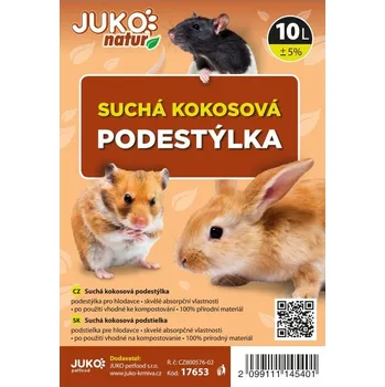 Podestýlka pro hlodavce Suchá kokosová podestýlka JUKO 10 l
