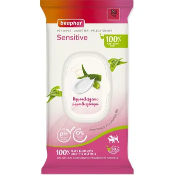 Péče o psí chrup Ubrousky Beaphar BIO Sensitive 30ks