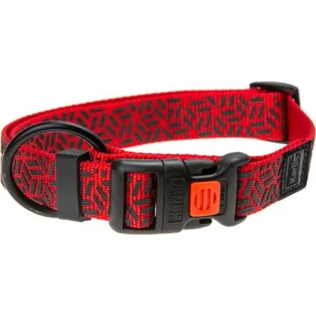 Obojek pro psa Karlie Obojek ASP Mix&Match červený motiv Grafit L/XL 45-65cm 25mm