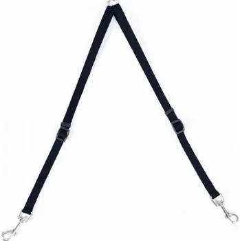 Vodítko pro psa Rozdvojka nylon Černá DUVO+ 1,5 x 40-70 cm