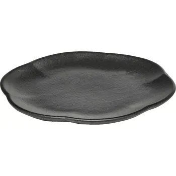 Talíř Talířek žebrovaný SERAX Inku M 13,9 cm, černá