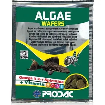 Krmivo pro rybičky Prodac - Algae Wafers, 15g/sáček