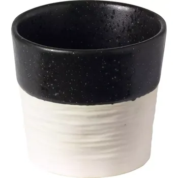 Hrnek bez ucha Costa Nova Notos 150 ml, pískový/černý