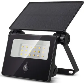 Venkovní osvětlení Výkonný solární LED reflektor s čidlem pohybu 8W 700lm, denní, vyměnitelný akumulátor