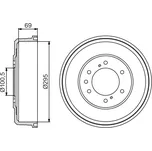 Brzdový buben BOSCH 0 986 477 165