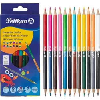 Mikrotužka 24 oboustranných barevných tužek 48 barev pro děti i studenty 17,3 cm Školní potřeby na kreslení, pastelové umění a skicování