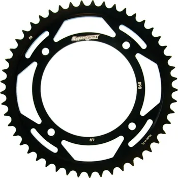 Řetězová sada pro motocykl Řetězová rozeta SUPERSPROX RFE-898:49-BLK černý 49 zubů, 428