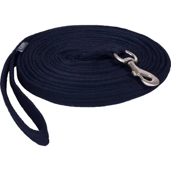Extra měkká lonž QHP - 8 m, tmavě modrá, Tmavě modrá
