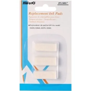 Razítko Inkoustové podušky číslovacího razítka KW-trio, 3 ks