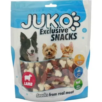 Krmivo pro psa JUKO SNACKS Lamb & White Calcium bone 250 g