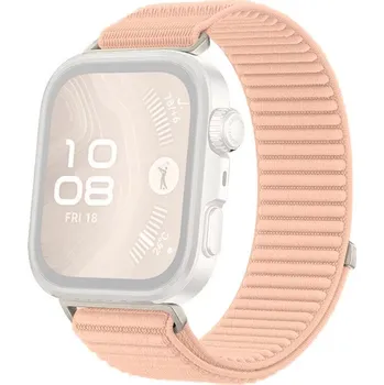 Řemínek na hodinky Nylonový řemínek Ricardo (pro Huawei Watch Fit 3, 4, 4 Pro), růžový