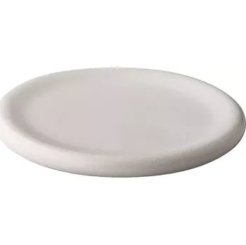 Talíř Talíř plochý s vyšším okrajem Style Point Vulcanic 24,5 cm, bílý/saténový